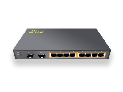 8*10/100/1000M TX and 2*GE SFP (OPT-2210)